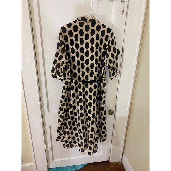 NWT Why Dress Apparel Button Front High Low Short Sleeve Dress - XL - Picture 4 of 13